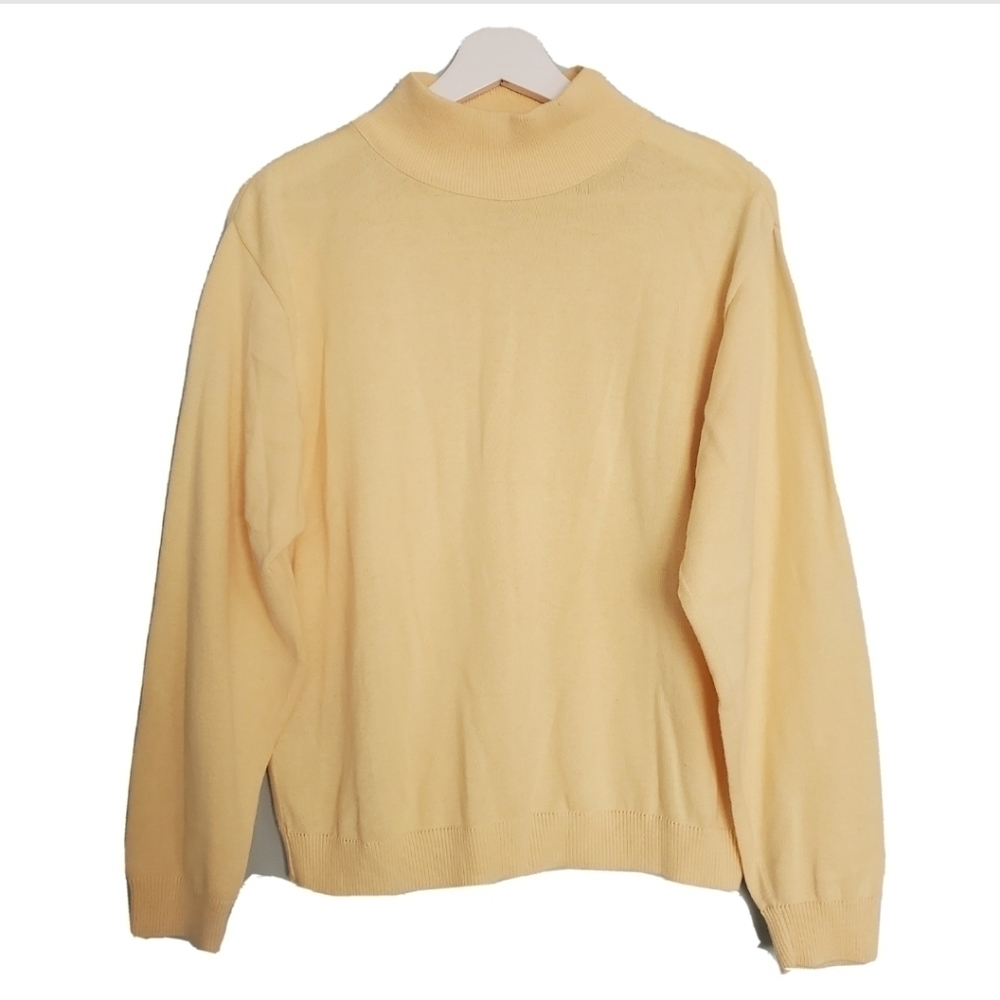 Vintage Pendleton Yellow Mock Neck Sweater